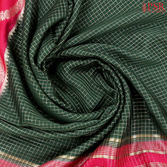 Dark Green Assam Saree