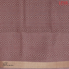 Beige & Maroon Kadhi Tussar Silk Saree
