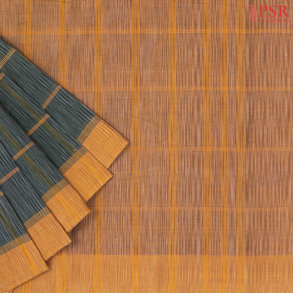 Dark Green Kanchi Cotton Saree