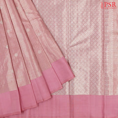 Flamingo Pink Kanchipuram Silk Saree