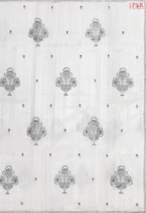 White Kosa Embroidery Saree