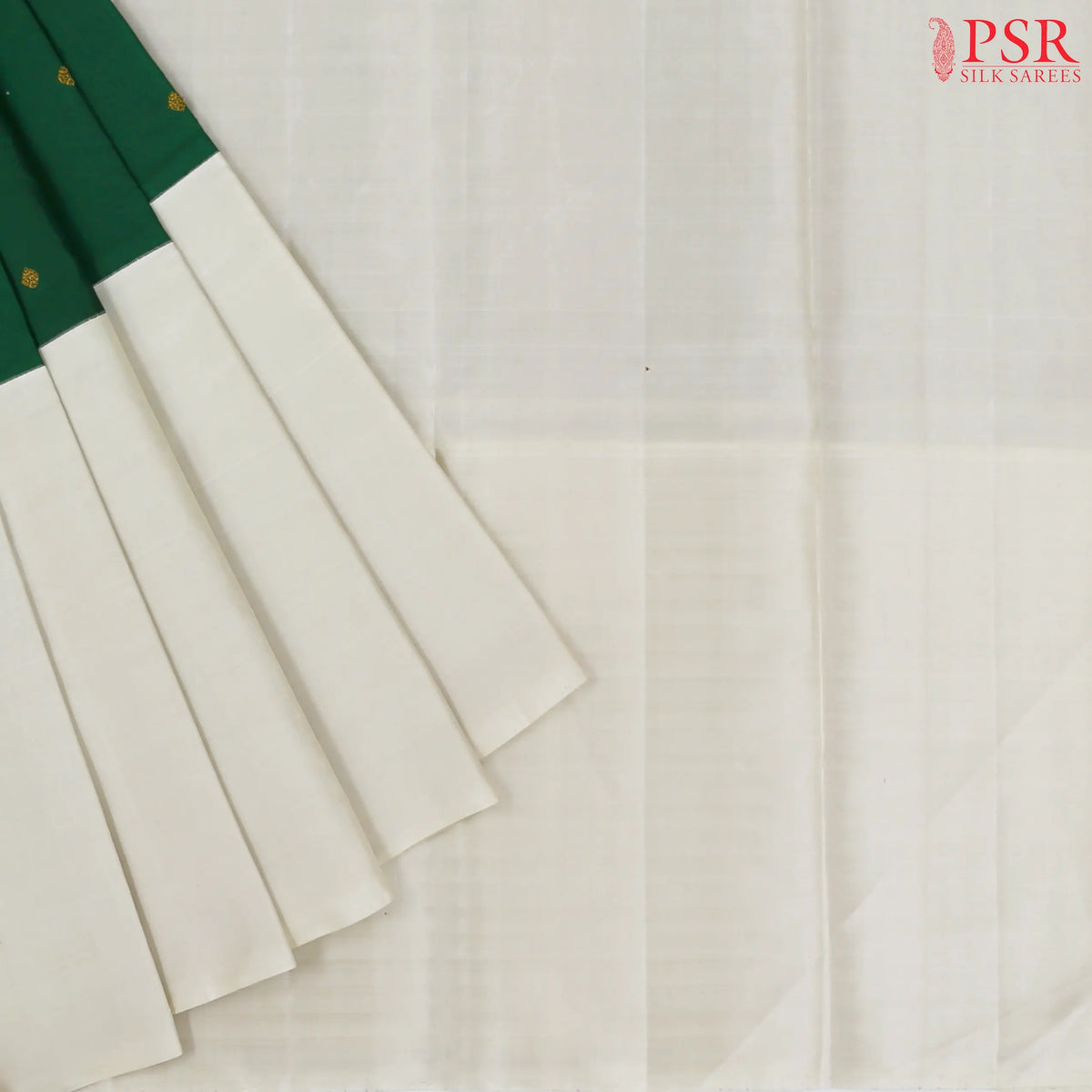 Dark Green Kanchipuram Silk Saree