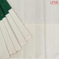 Dark Green Kanchipuram Silk Saree