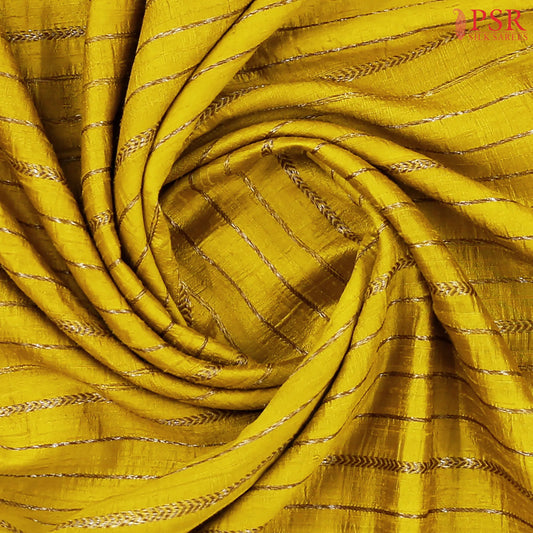 Corn Yellow Banaras Jute Silk Saree