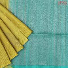 Olive Yellow Soft Silk Saree
