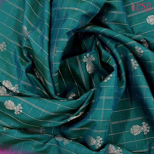 Teal Soft Art Silk Saree
