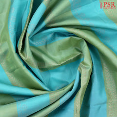 Light Blue & Light Green Soft Silk Saree