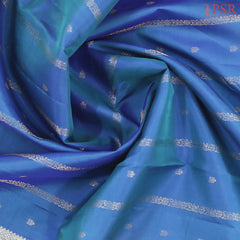 Peacock Blue Fancy Kanchipuram Silk Saree