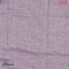 Lilac Purple Linen Saree