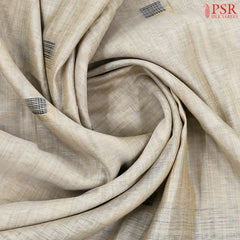 Beige Ghicha Cotton Saree