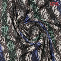 Dark Taupe Dabu Print Running Material