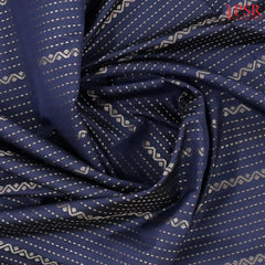 Dark Blue Jute Art Silk Saree