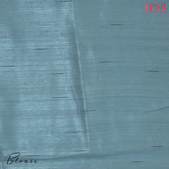 Turkish Blue Semi Dupion Saree