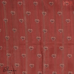 Beige Semi Dupion Saree