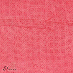 Coral Pink Chanderi Silk Cotton Saree