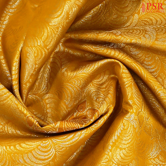 Tuscany Yellow Kanchipuram Silk Saree