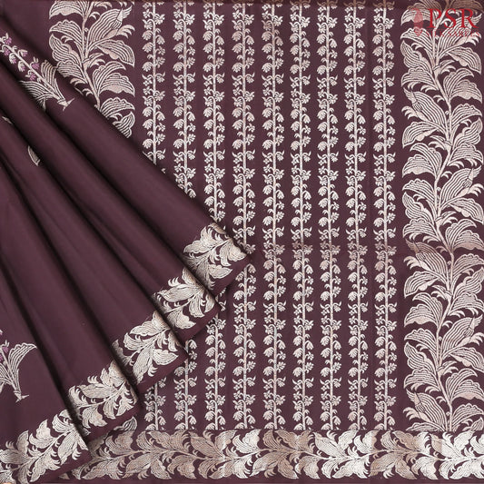 Syrup Brown Soft Silk Saree