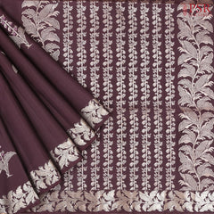 Syrup Brown Soft Silk Saree