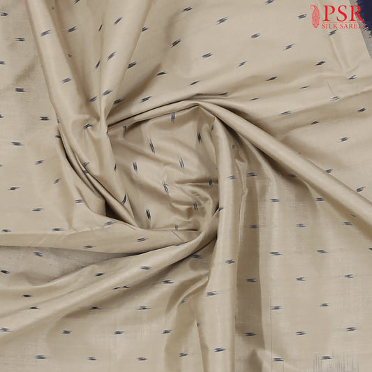 Light Chikoo Pochampally Silk Saree