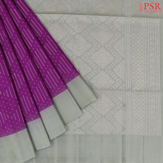 Magenta Purple Soft Silk Saree
