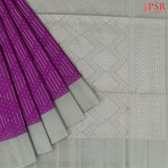 Magenta Purple Soft Silk Saree