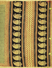 Lime Green Mul Printed Cotton Saree