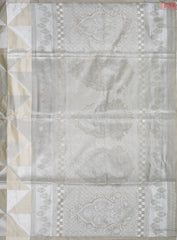 Beige & Grey Soft Art Silk Saree