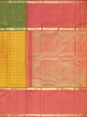 Mustard Yellow Kanchipuram Silk Saree