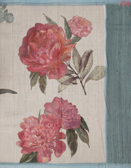 Light Chikoo Munga Silk Saree