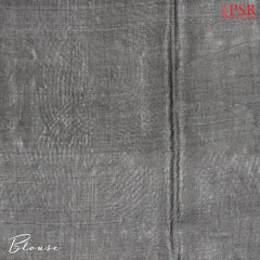 Dark Grey Kadhi Tussar Silk Saree