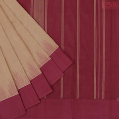 Tan Kanchi Cotton Saree