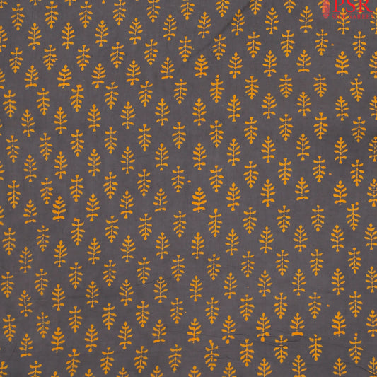 Grey Cotton Print Running Material