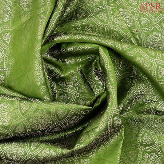 Sap Green Soft Silk Saree