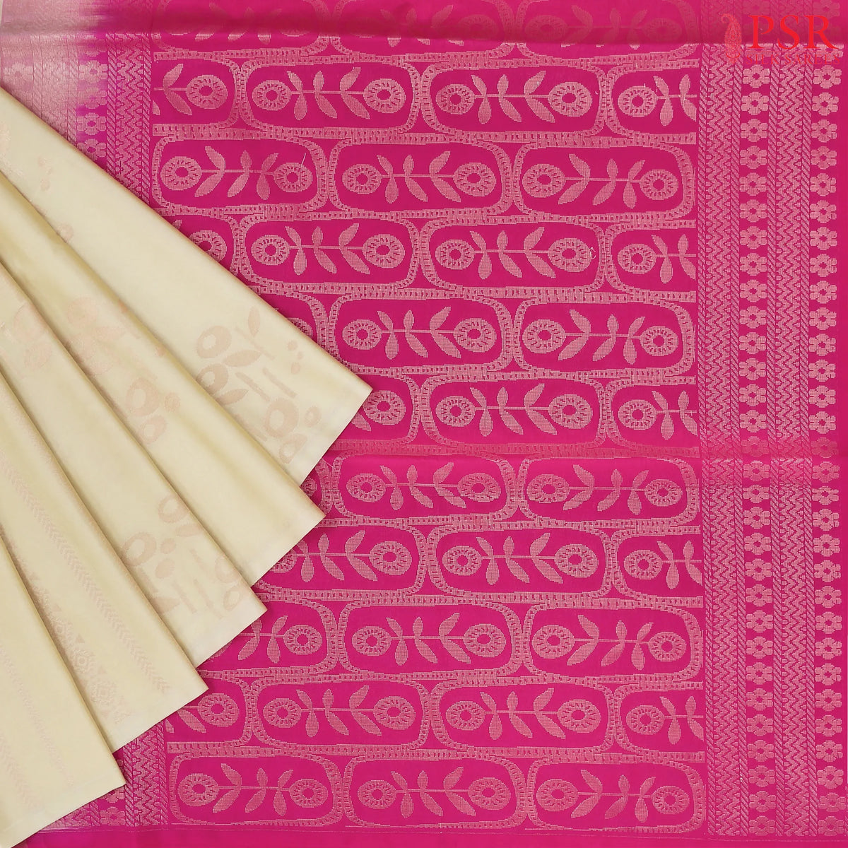 Beige Soft Art Silk Saree
