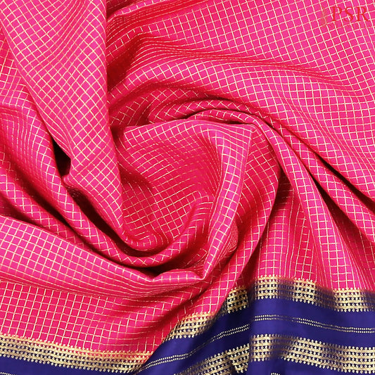 Magenta Pink Mysore Silk Saree