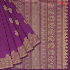 Byzantium Purple Kanchipuram Silk Saree