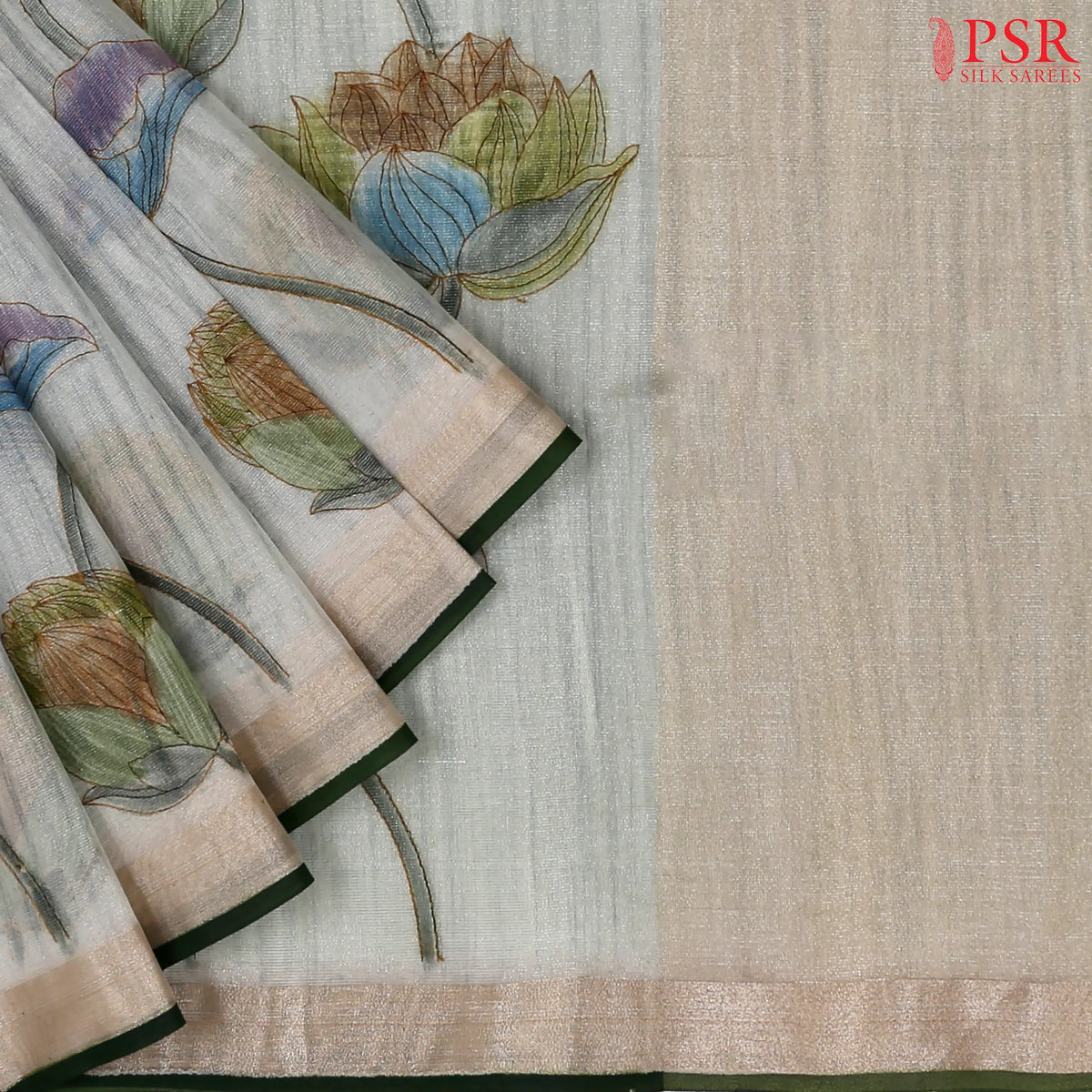 Light Grey Tissue Saree