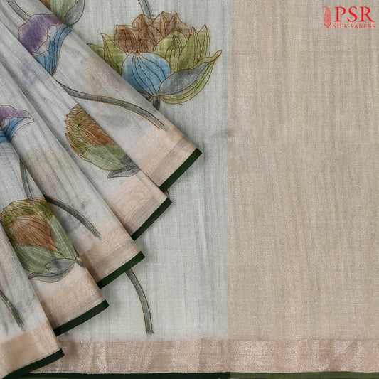 Light Grey Tissue Saree