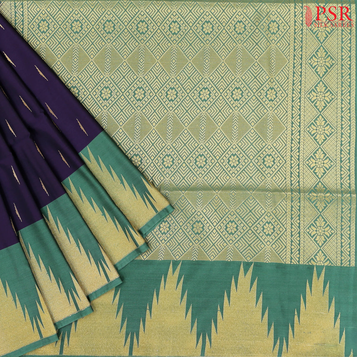 Dark Indigo Soft Art Silk Saree