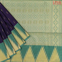Dark Indigo Soft Art Silk Saree