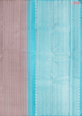 Light Dusty Mauve Kanchipuram Silk Saree