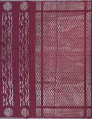 Wine Purple Semi Tussar Saree