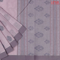 Thistle Purple Kovai Cotton Saree