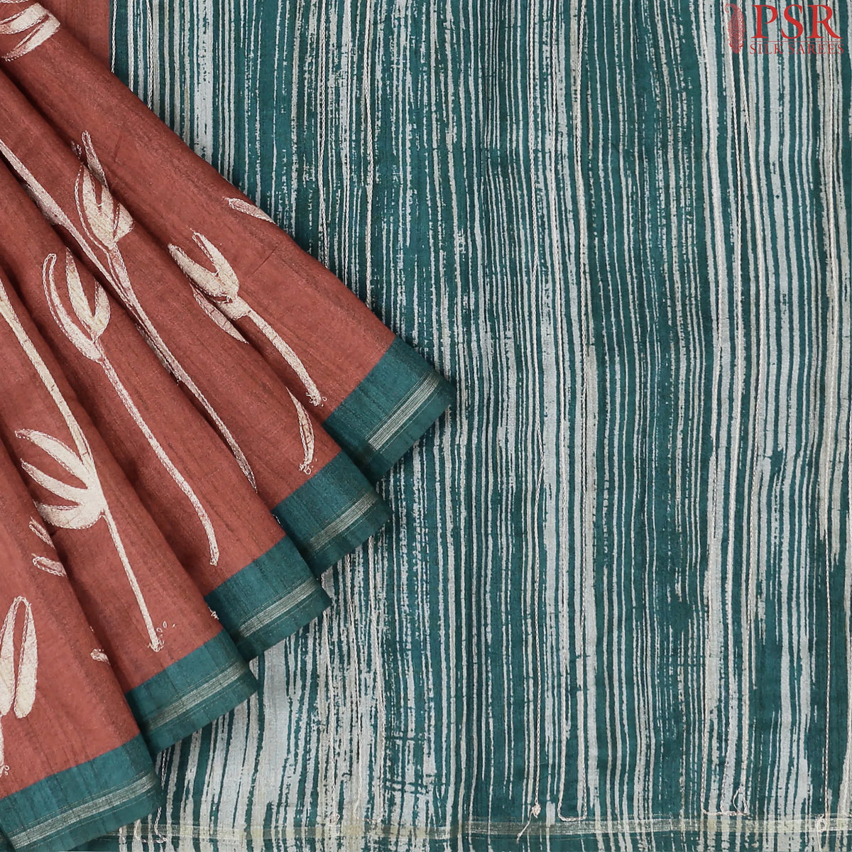 Auburn Semi Dupion Saree