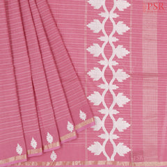 Puce Pink Byloom Cotton Saree