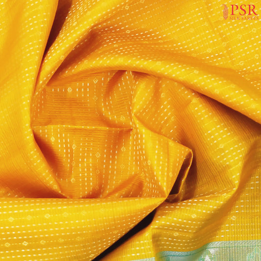 Golden Yellow Soft Silk Saree