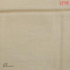 Beige Tissue Embroidery Saree