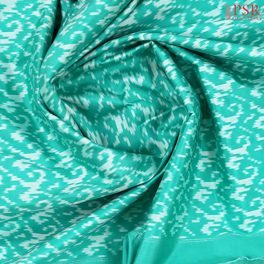 Sea Green Pochampally Silk Ikat Saree