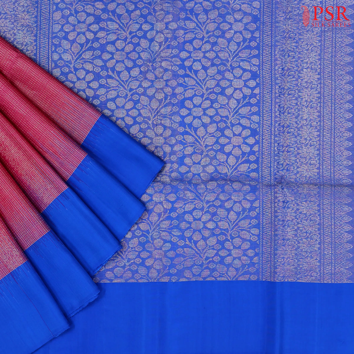 Cerise Pink Soft Silk Saree