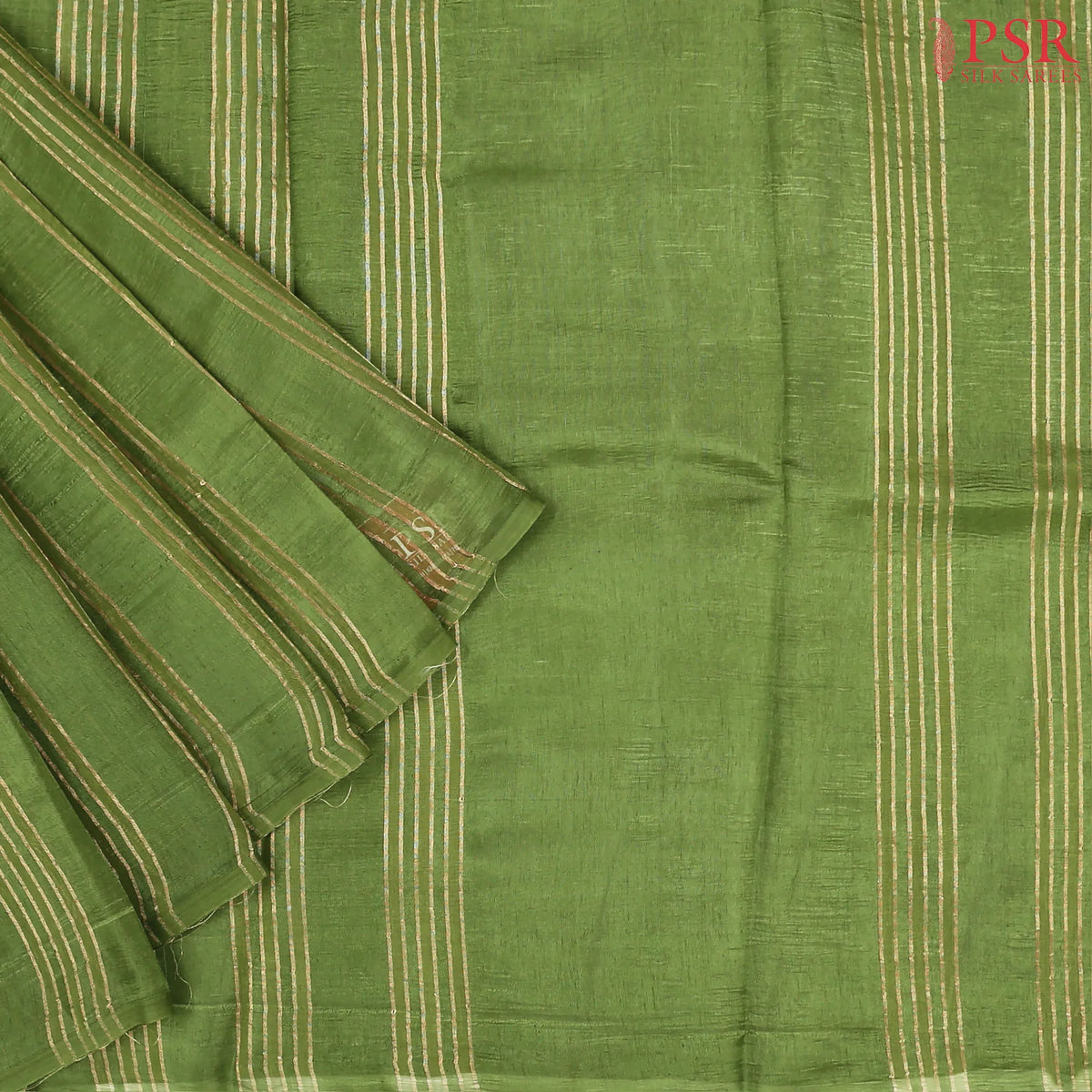 Fern Green Semi Tussar Saree